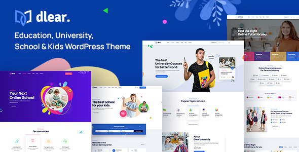 Dlear - Education, University & School WordPress Theme 1 Dlear Education, University & School WordPress Theme
