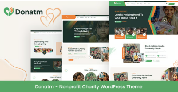 Donatm - Nonprofit Charity WordPress Theme