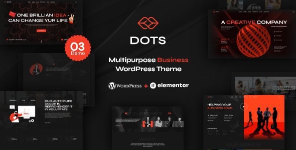 Dots - Creative Agency WordPress Theme 1 Dots Multpurpose Business WordPress Theme