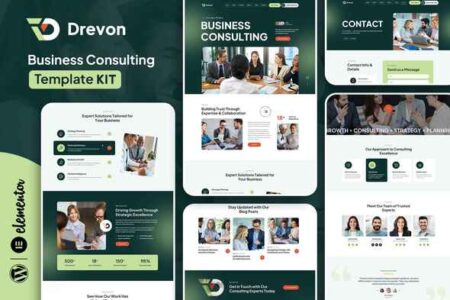 Drevon Business Consulting Elementor Template Kit