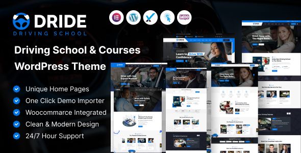 Dride – Driving School Courses WordPress Theme 1 Dride – Driving School Courses WordPress Theme