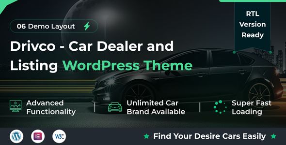 Drivco – Car Dealer and Listing WordPress Theme 1 Drivco – Car Dealer and Listing WordPress Theme