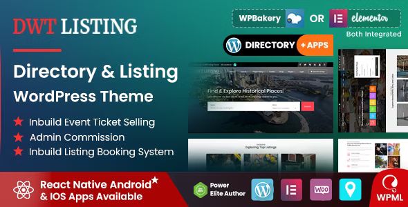 DWT – Directory Listing WordPress Theme 1 DWT Listing Directory & Listing WordPress Theme
