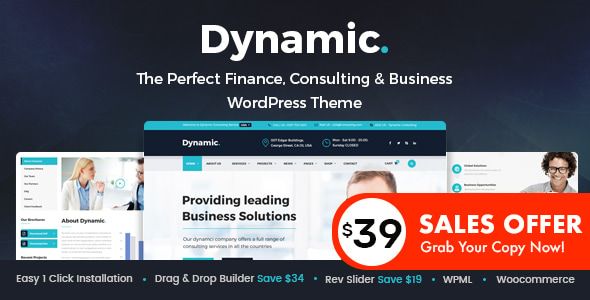 Dynamic - Finance and Consulting Business WordPress Theme 1 Dynamic - Finance and Consulting Business WordPress Theme