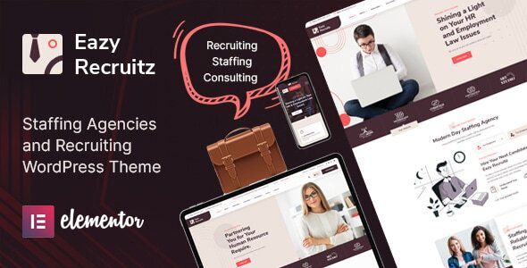 Eazy Recruitz – Staffing Agencies WordPress Theme 1 Eazy Recruitz Staffing Agencies WordPress Theme