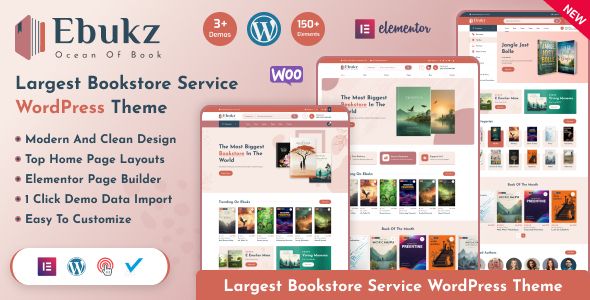 Ebukz - eBook & eReading Shop WordPress Theme 1 Ebukz Ocean Of Book WordPress Theme