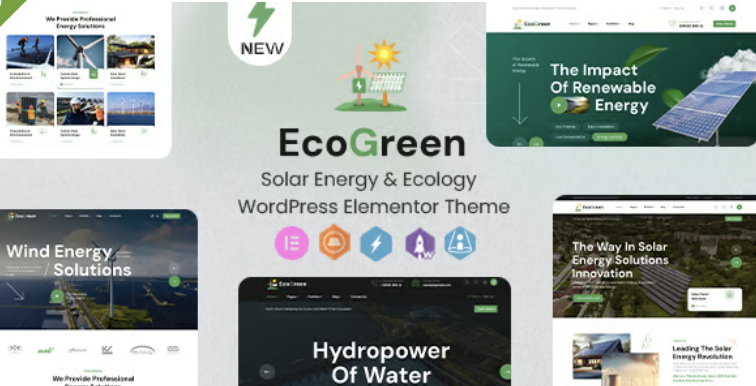 Ecogreen - Solar Energy & Ecology WordPress Elementor Theme 1 Ecogreen Solar Energy & Ecology WordPress Elementor Theme