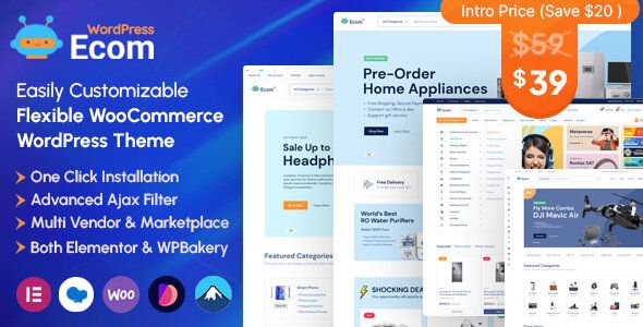 Ecom – Multipurpose WooCommerce WordPress Theme 1 Ecom – Multipurpose Woo Commerce WordPress Theme