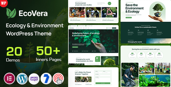 Ecovera - Ecology & Environment WordPress Theme 1 EcoVera Ecology & Environment WordPress Theme