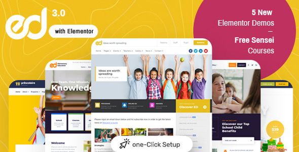 Ed School - Education WordPress Theme 1 Ed School - Education WordPress Theme