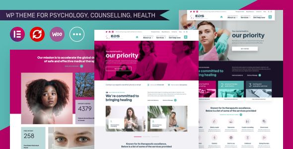 EDS – WordPress Theme for Psychology/ Counselling Health 1 EDS – WordPress Theme