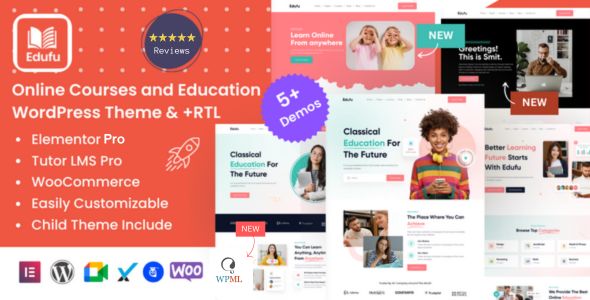 Edufu - Education & Online Courses WordPress Theme 1 Edufu - Education & Online Courses WordPress Theme