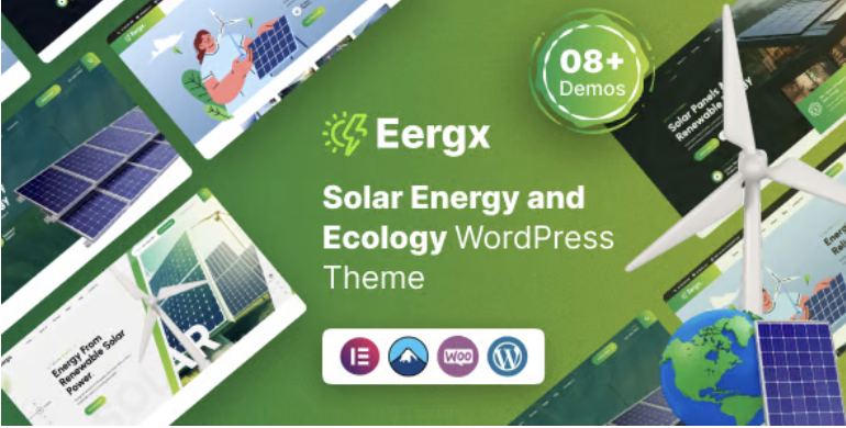 Eergx - Ecology & Solar Energy WordPress Theme 1 Eergx Solar Energy and Ecology WordPress Theme