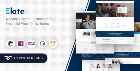 Elate | Financial Consulting WordPress Theme 1 Elate | Financial Consulting WordPress Theme