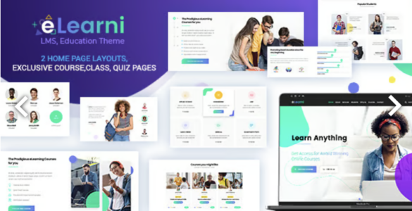 e Learni LMS, Education Theme