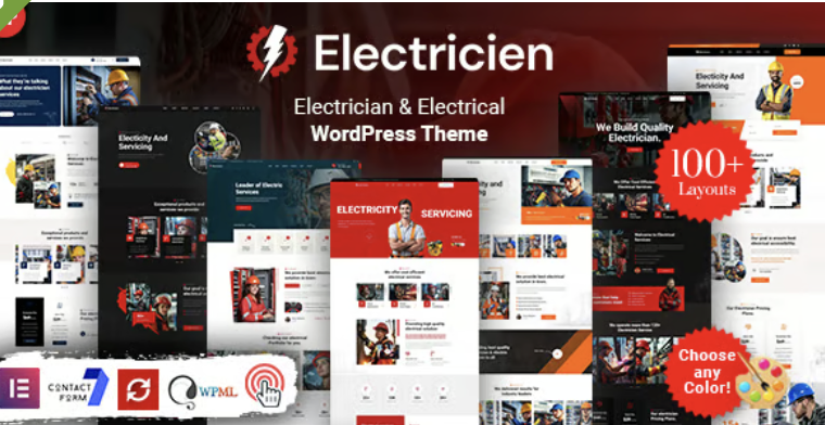 Electricien - Electrician & Electrical Services WordPress Theme 1 Electricien - Electrician & Electrical Services WordPress Theme