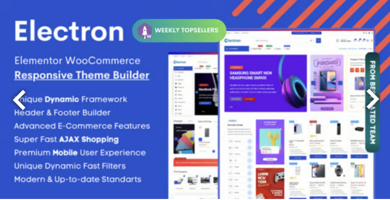 Electron - Elementor Electronics Store WooCommerce Theme 1 Electron WooCommerce Responsive Theme Builder