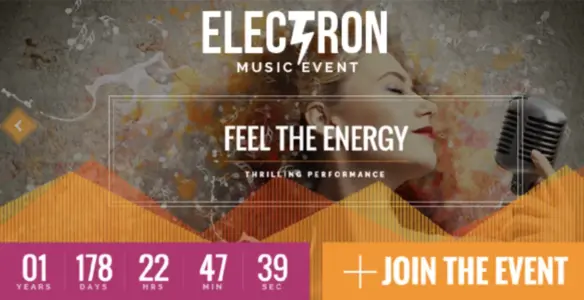 Electron - Event Concert & Christmas New Year Conference Theme WordPress Theme