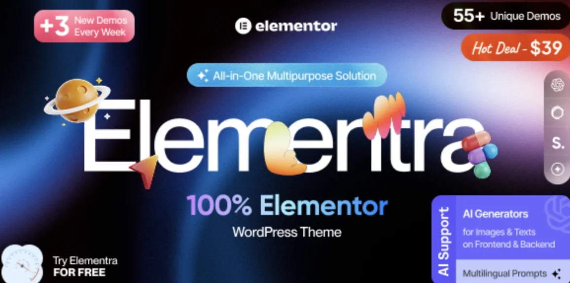 Elementra - 100% Elementor WordPress Theme 1 Elementra - 100% Elementor WordPress Theme
