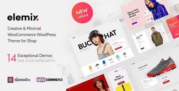 Elemix - Modern & Creative Elementor WooCommerce Theme 1 Elemix Modern & Creative Elementor Woo Commerce Theme