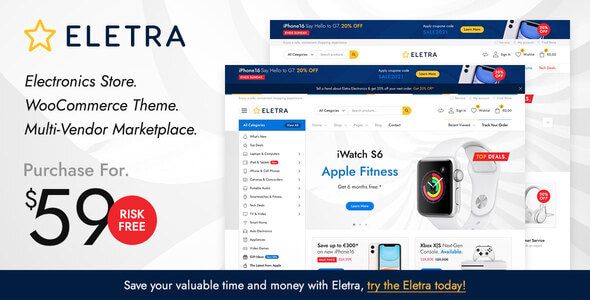 Eletra – Marketplace Electronics Store 1 Eletra WordPress Theme
