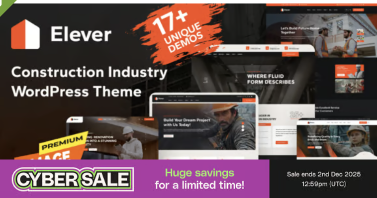 Elever - Construction WordPress Theme 1 Elever Construction WordPress Theme