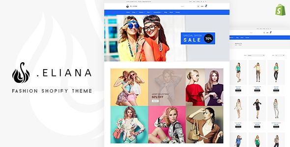 Eliana Girly Feminine Fashion Shopify Theme