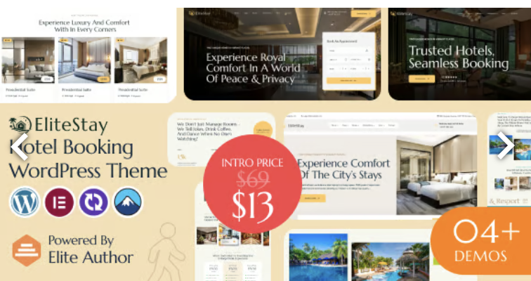 EliteStay - Hotel Booking WordPress Theme 1 Elite Stay - Hotel Booking WordPress Theme