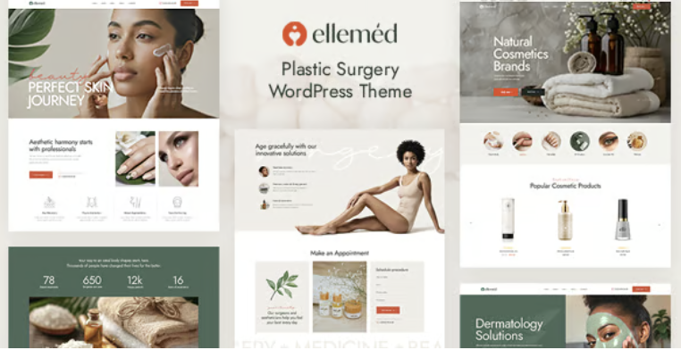 Ellemed - Plastic Surgery & Beauty Clinic WordPress Theme 1 Ellemed Plastic Surgery & Beauty Clinic WordPress Theme