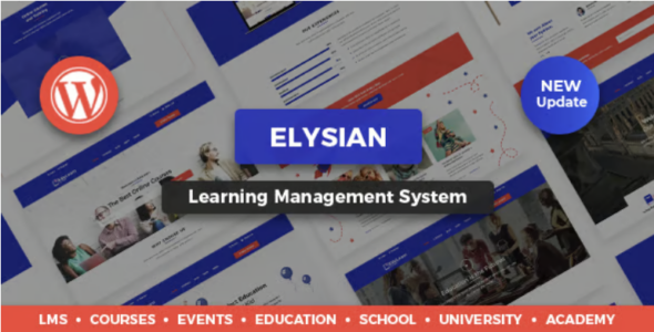 Elysian WordPress School Theme + LMS