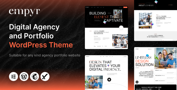 Empyr - Digital Agency & Portfolio WordPress Theme 1 Empyr Digital Agency and Portfolio WordPress Theme