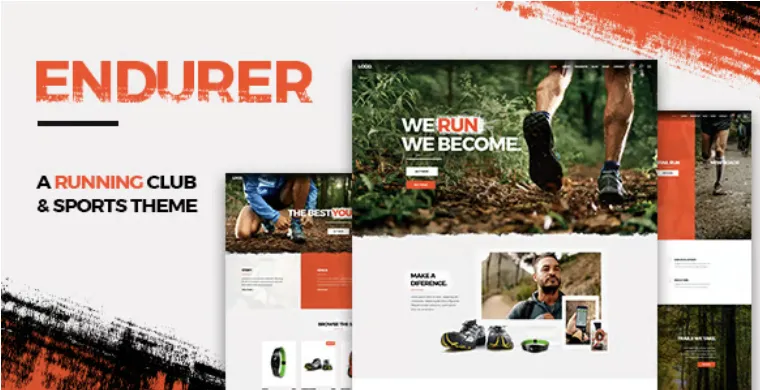 Endurer Pro – Running Club and Sports WordPress Theme 1 Endurer Pro WordPress Theme