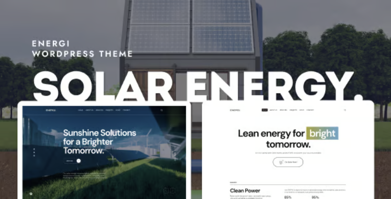 Energi - Solar & Renewable Energy WordPress Theme 1 Energi WordPress Theme