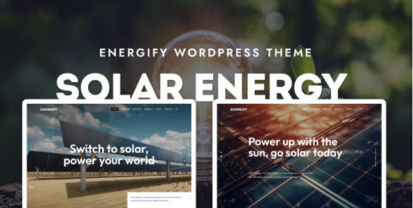 Energify Solar & Renewable Energy WordPress Theme