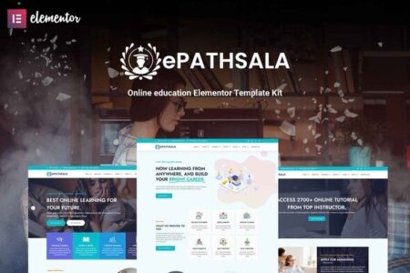 e Pathsala Online Education Elementor Template Kit