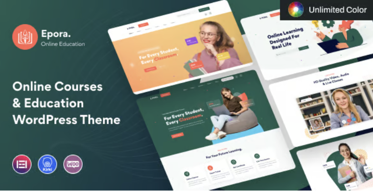 Epora - Online Courses & Education WordPress Theme 1 Epora Online Courses & Education WordPress Theme