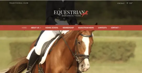Equestrian Pro – Horses and Stables WordPress Theme