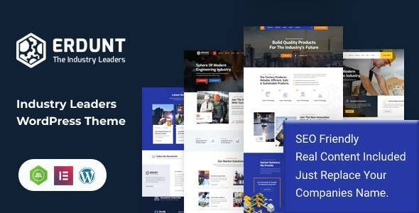 Erdunt - Industrial Business WordPress Theme 1 Erdunt Industrial Business WordPress Theme