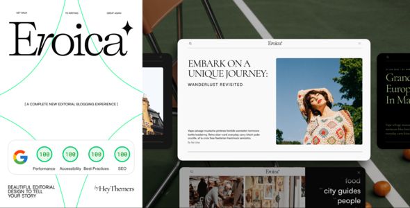 Eroica - Bold & Lightweight WordPress Blog Theme 1 Eroica - Bold & Lightweight WordPress Blog Theme