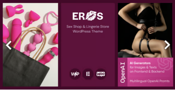 Eros - Sex Shop & Lingerie Store WordPress Theme