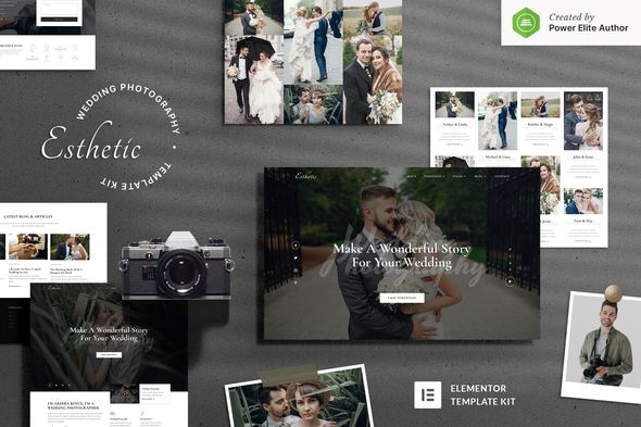 Esthetic – Wedding Photography Elementor Template Kit 1 Esthetic – Wedding Photography Elementor Template Kit