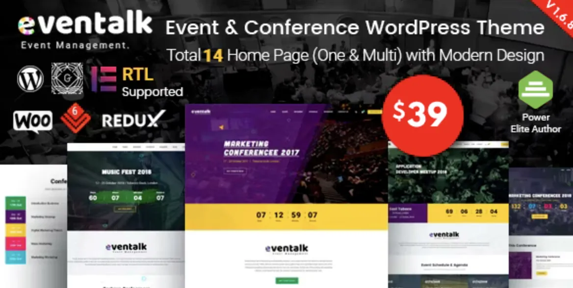EvnTalk - Event Conference WordPress Theme Proven 1 Evn Talk Event Conference WordPress Theme