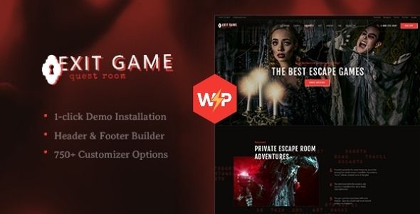 Exit Game | Real-Life Secret Escape Room WordPress Theme 1 Exit Game | Real-Life Secret Escape Room WordPress Theme