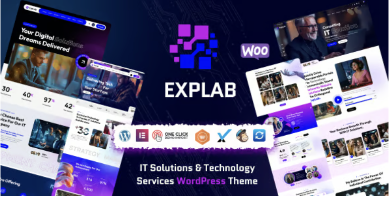 EXPLAB - IT Solutions & Technology Services WordPress Theme 1 EXPLAB IT Solutions & Technology Services WordPress Theme