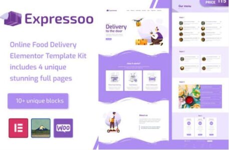 Expressoo Online Food Delivery Template Kit