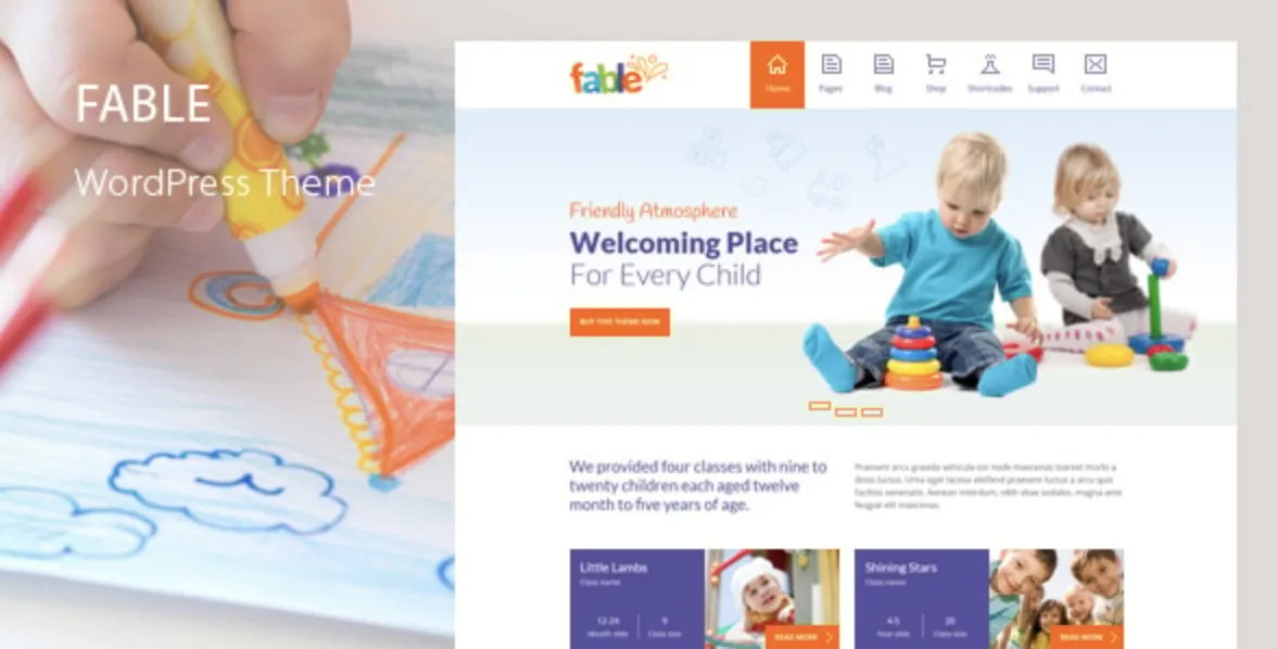 Fable Pro – Children Kindergarten WordPress Theme 1 Fable Pro – Children Kindergarten WordPress Theme