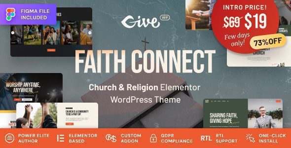 Faith Connect - Religion & Church WordPress Theme 1 Faith Connect Church & Religion WordPress Theme