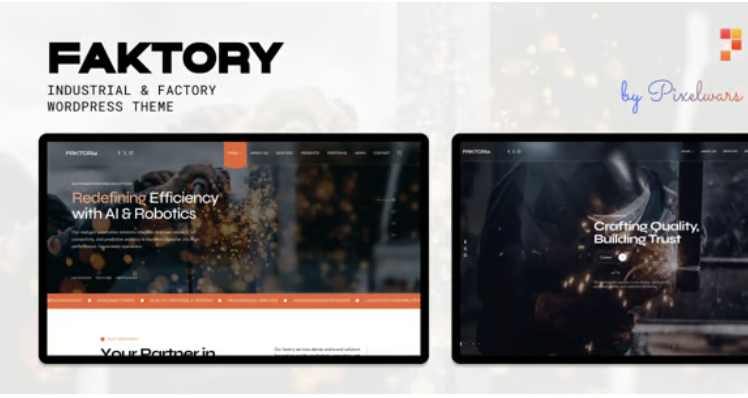Faktory | Industrial & Factory WordPress Theme 1 Faktory Industrial & Factory WordPress Theme
