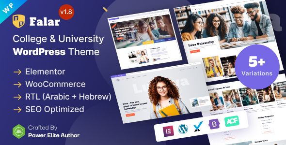 Falar - College University Elementor WordPress Theme 1 Falar College & University WordPress Theme
