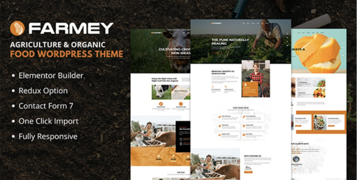 Farmey - Agriculture WordPress Theme 1 Farmey Agriculture WordPress Theme